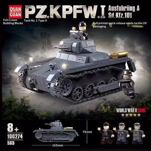 Juego de Construcción Tanque Militar - Bloques Armables