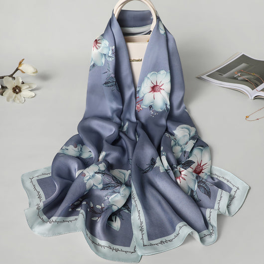 Pañuelo de Seda Ligero Multiestación para Primavera, Otoño e Invierno - Image 4