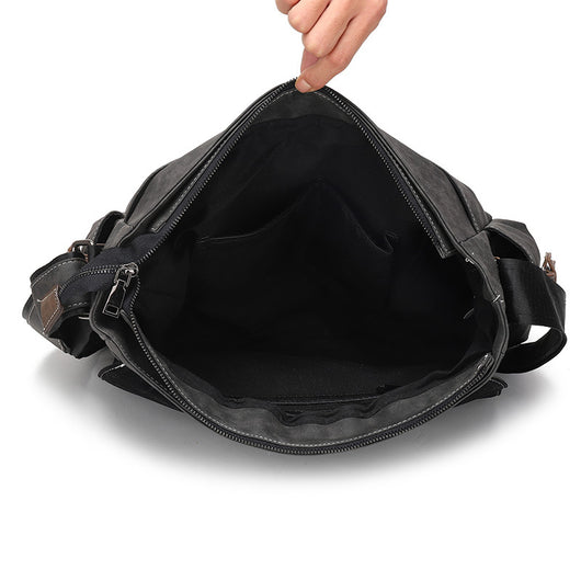 Bolso Bandolera de Cuero PU Retro para Hombre - Estilo Casual Trendy - Image 4