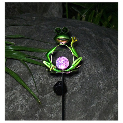 Lámpara Solar Decorativa Rana para Jardín - Image 13
