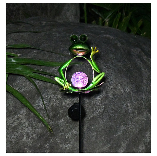 Lámpara Solar Decorativa Rana para Jardín - Image 13