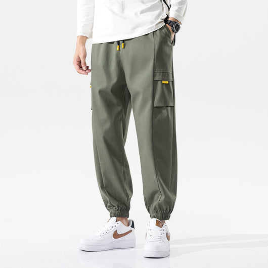 Pantalones Joggers Hombre Tendencia Cintura Elástica Corte Moderno - Image 17