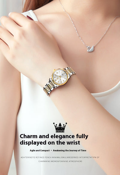 Reloj Mecánico Automático Minimalista Ultradelgado para Mujer - Image 9