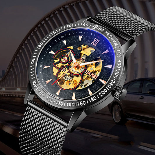 Reloj Automático Mecánico Hombre Lujo con Fondo Esqueleto Engranajes - Image 2