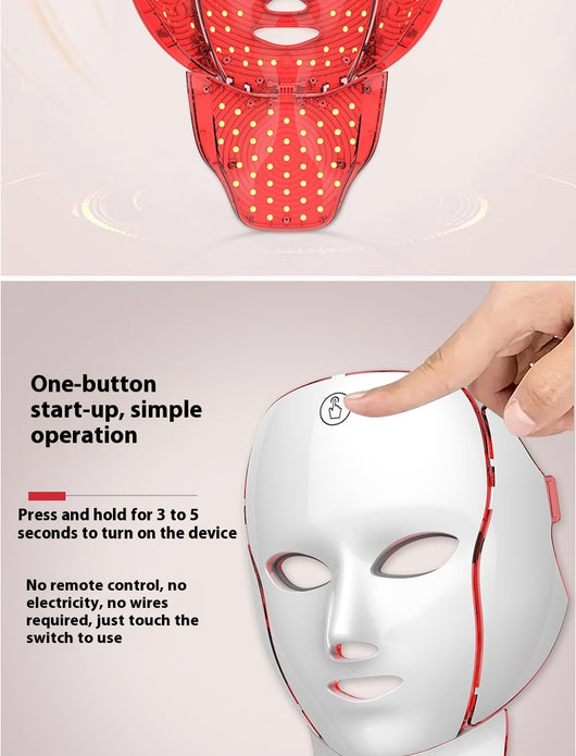 Mascarilla LED de 7 Colores para Tratamiento Facial en Casa - Image 18