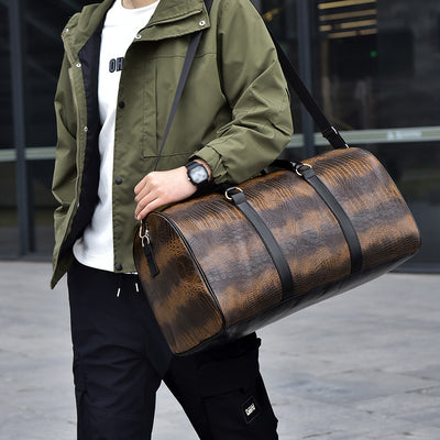 Bolsa de Viaje Deportiva para Hombre con Patrón Cocodrilo Personalizable - Image 6