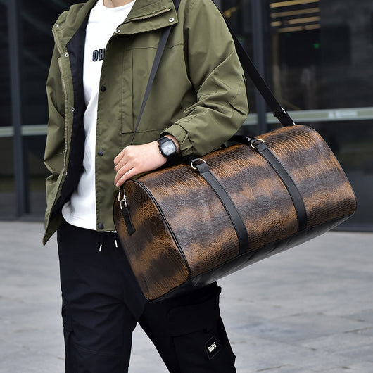 Bolsa de Viaje Deportiva para Hombre con Patrón Cocodrilo Personalizable - Image 6