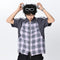 Camisa de Cuadros Bicolor Manga Corta para Hombre