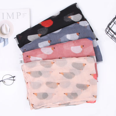 Pañuelo Parisino con Estampado de Erizos - Image 3