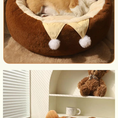 Cama Redonda Acogedora para Gatos y Perros - Colchón Térmico Invierno - Image 26
