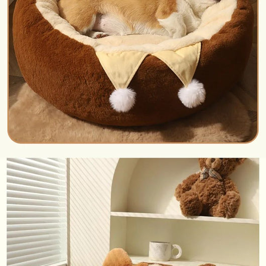 Cama Redonda Acogedora para Gatos y Perros - Colchón Térmico Invierno - Image 26
