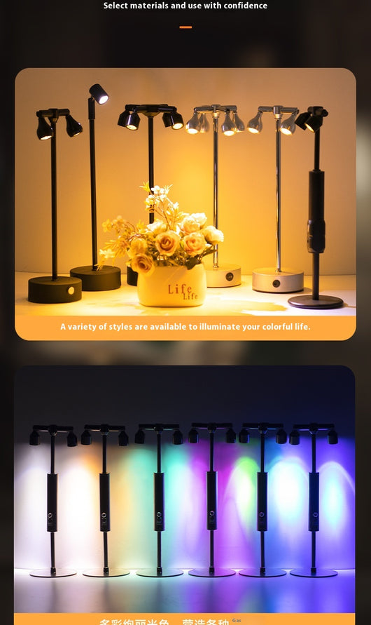 Lámpara de Mesa Creativa con Vitrina de Exhibición para Joyería y Restaurante - Image 22
