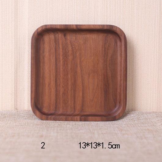 Plato Rectangular de Nogal Negro Estilo Japonés - Image 6