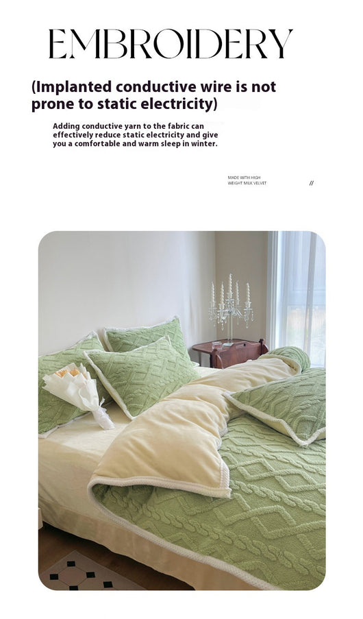 Juego de Cama 4 Piezas Fibra de Leche Premium Grosor Reforzado - Image 17