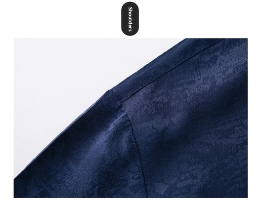 Traje Tang de Seda Mulberry para Hombre - Elegancia Tradicional China - Image 22