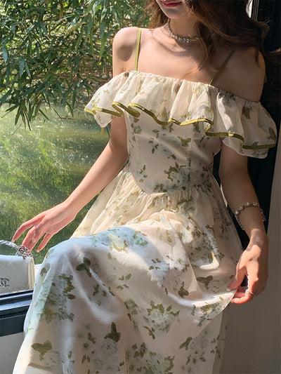 Vestido Floral Verde para Mujer - Perfecto para Verano - Image 9