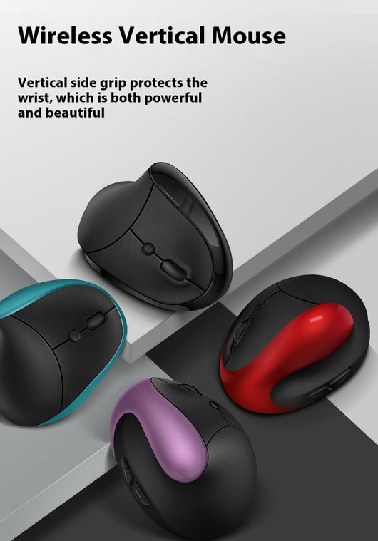 Ratón Inalámbrico Ergonómico Vertical de Tres Generaciones con Carga Inductiva - Image 15