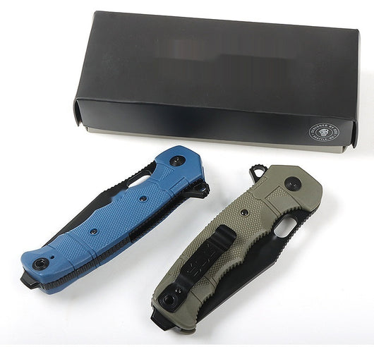 Cuchillo Plegable de Supervivencia Outdoor - Acero Inoxidable con Funda de Nylon - Image 10