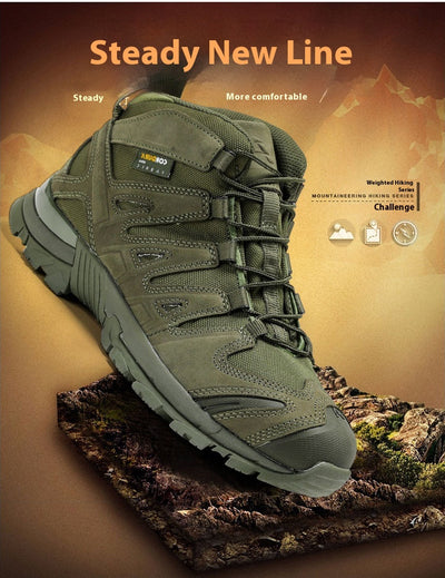 Botas Tácticas Militares para Hombre - Bota de Combate Media Desierto - Image 16