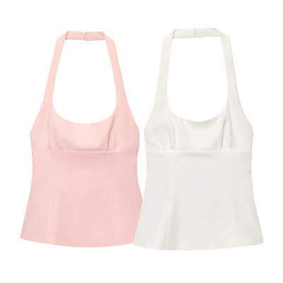Blusa Halter con Moño Elegante - Colección Verano Mujer