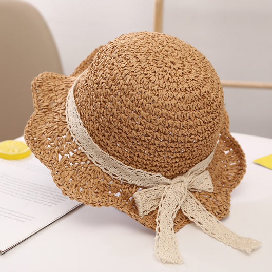 Sombrero de Paja Infantil con Ala Ancha Protección Solar UV - Image 6