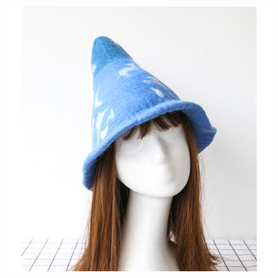 Gorro Harajuku Halloween Estrellado Azul y Negro Estilo Urbano - Image 9