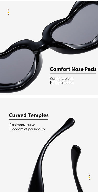 Gafas de Sol Forma de Corazón Marco Grueso Amor - Image 14