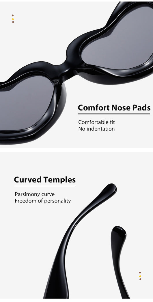 Gafas de Sol Forma de Corazón Marco Grueso Amor - Image 14