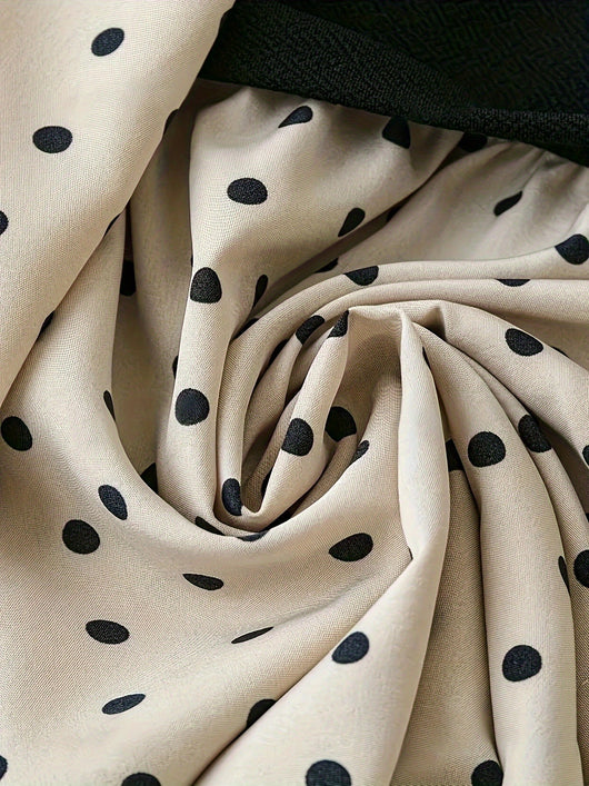 Blusa Larga Estampado Lunares con Leggings Integrados - Image 9