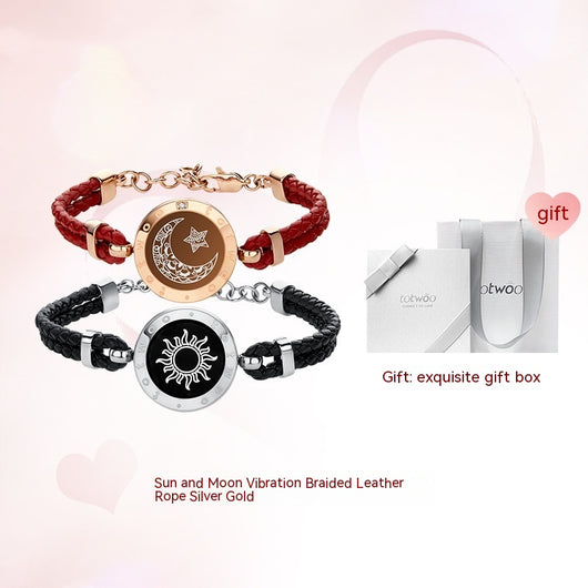Pulsera Magnética de Cuero y Cuerda para Parejas con Inducción Interactiva - Image 6