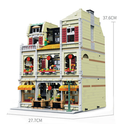 Set de Bloques de Construcción Tienda de Pizza - Escena Urbana Detallada Nivel Avanzado - Image 11
