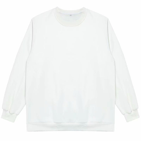 Suéter Cuello Redondo Estilo Hong Kong Oversized para Parejas