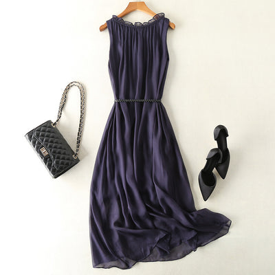 Vestido Chaleco Elegante sin Mangas Efecto Silueta Esbelta - Image 27