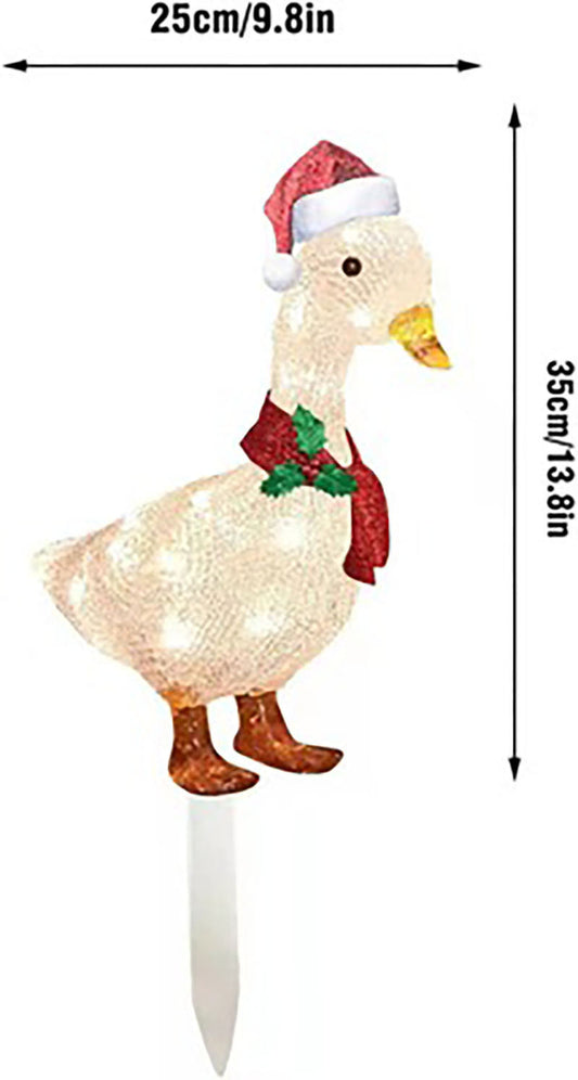 Pato Navideño con Iluminación LED para Jardín - Decoración Exterior - Image 2