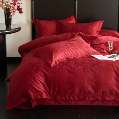 Juego de Sábanas Jacquard Bodas Lujo 4 Piezas Algodón Premium - Image 2
