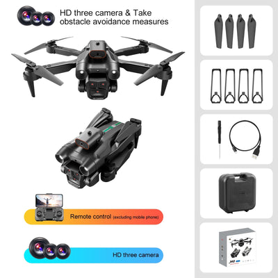 Dron S92 con Triple Cámara, Posicionamiento por Flujo Óptico y Control Remoto - Image 6