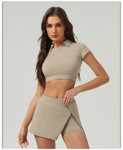 Conjunto Deportivo Mujer: Short y Falda Pantalón Anti-Transparencia - Image 15