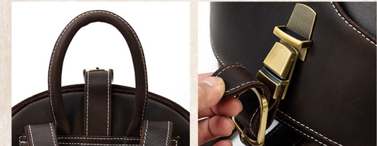 Mochila de Cuero Vintage Beetle con Personalidad Creativa - Image 16