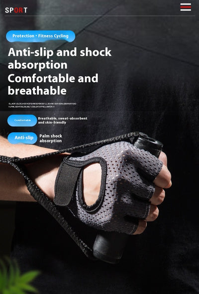 Guantes de Medio Dedo para Ciclismo y Fitness al Aire Libre para Hombre - Image 14