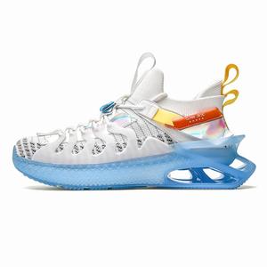 Zapatos Deportivos Tejido Volador Blanco - Tenis Casuales Modernos Talla Grande Hombre - Image 15