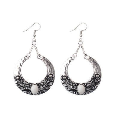 Aretes Colgantes de Turquesa Incrustada Personalizados - Image 12
