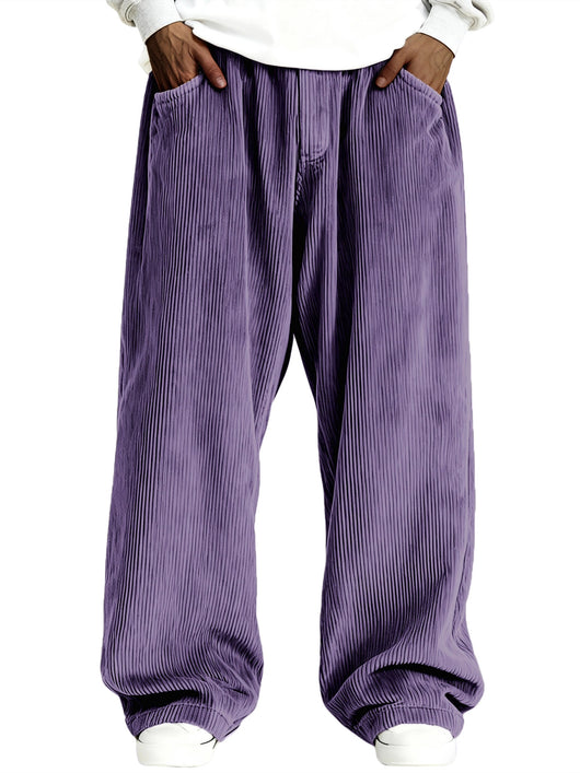 Pantalones de Buzo Corduroy Casual para Hombre con Bolsillos - Image 14
