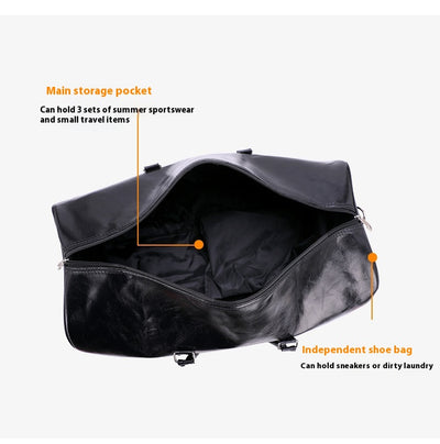 Maleta de Viaje Ejecutiva PU Capacidad Grande - Bolsa Retro para Viajes Cortos - Image 11
