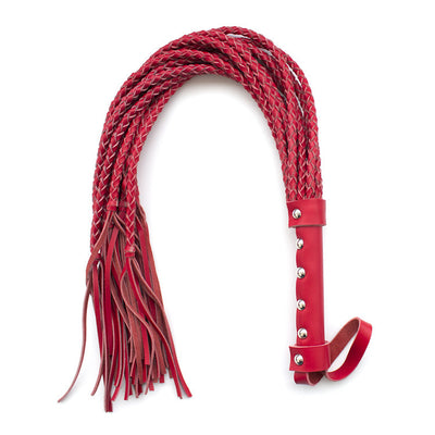Látigo de Cuero Artesanal Negro para Espectáculos y Accesorios de Escena - Image 3
