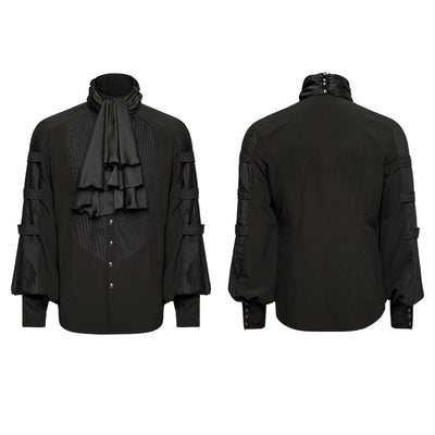 Camisa Gótica Vintage para Hombre con Cuello y Estampado Floral - Image 10