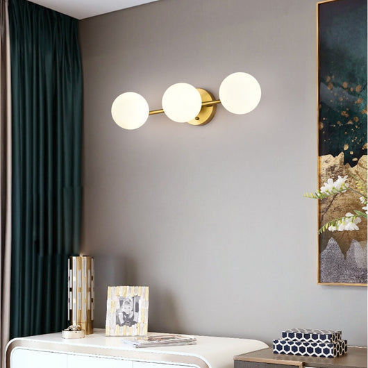 Lámpara Minimalista de Cristal para Mesita de Noche - Image 3