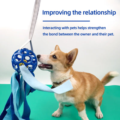 Pelota Interactiva Hueca con Sonido para Perros y Gatos - Juguete Educativo con Campana - Image 12