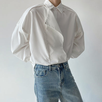 Camisa Manga Larga con Solapas Otoñales para Hombre - Image 15