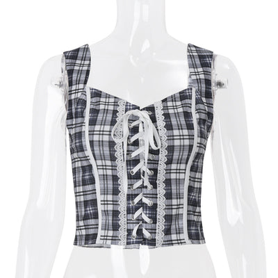 Blusa de Tirantes Vintage Rayas Americanas - Diseño Elegante y Temperamental - Image 19