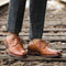 Zapatos Derby Vintage de Cuero para Hombre Carved